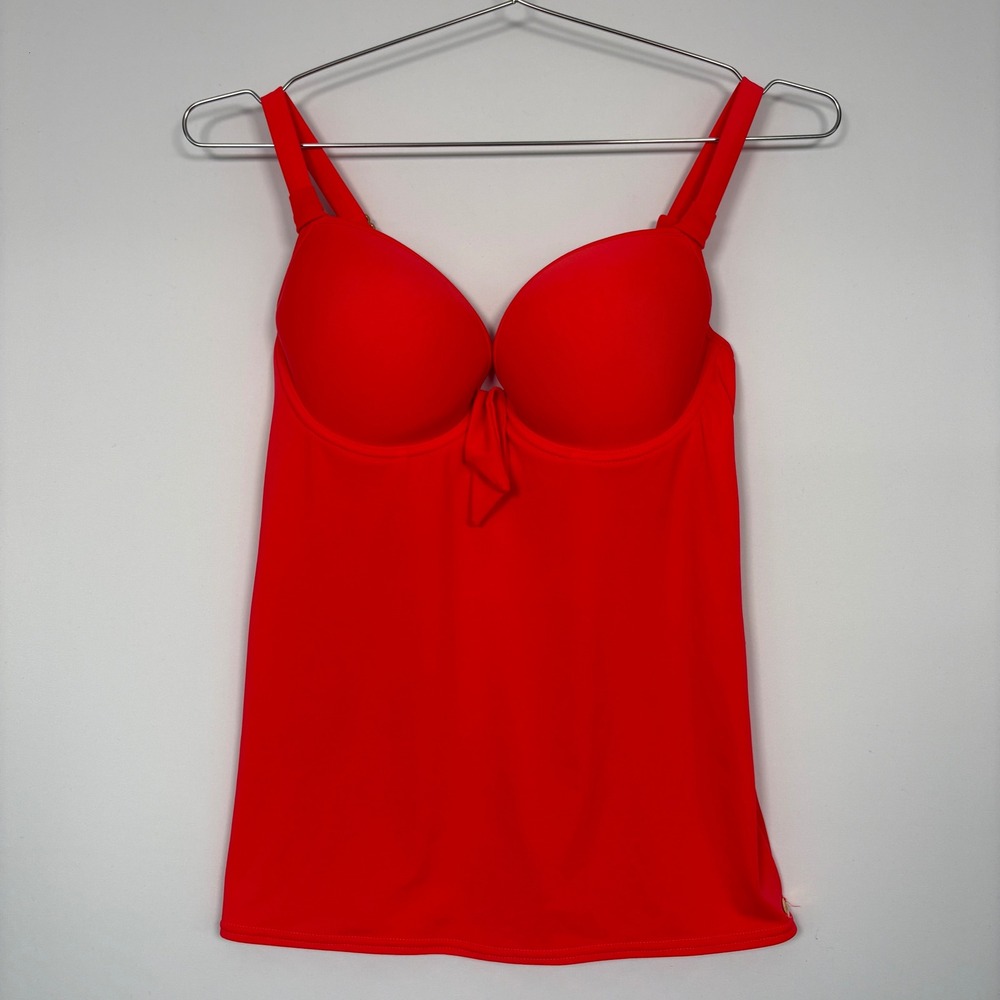 Freya Womens Deco Swim Tankini Top 30G Red Underwire AS3869IND